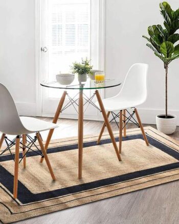Braided Reversible Jute Rug 6' x 4'