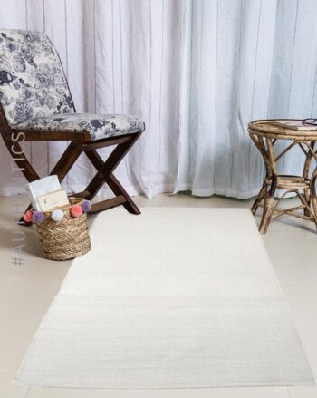 Textured Cotton Rectangle Carpet 7' x 2'