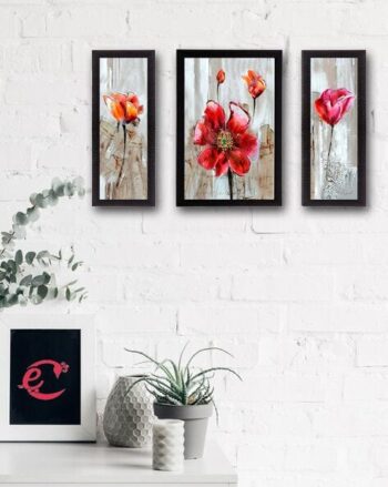 Set of 3 Floral Wall Art