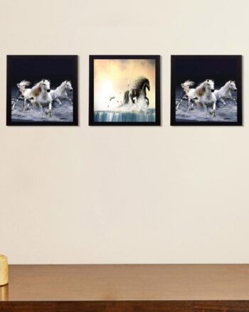Set of 3 Running Horses Wall Arts