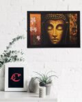 Spritual Buddha Head Satin Matt Texture UV Art Painting
