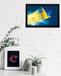Flying Bird Satin Matt Texture UV Art Painting