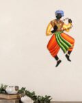 Musician Tribal Man Iron Wall Hanging