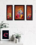 Set of 3 Radha Krishna Wall Arts