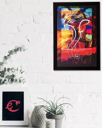 Abstract Pattern Lord Ganesha Art Painting