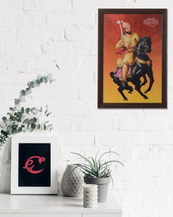 Shivaji Maharaj Satin Matt Texture UV Art Painting