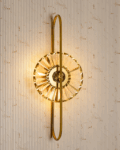 Modern Crystal Disc Wall Light