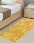 Golden Cotton Blend Large Size Bedside Runner
