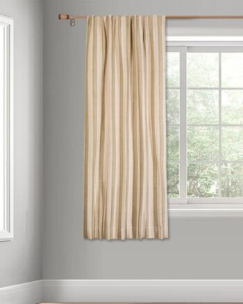 Striped Woven Window Curtain