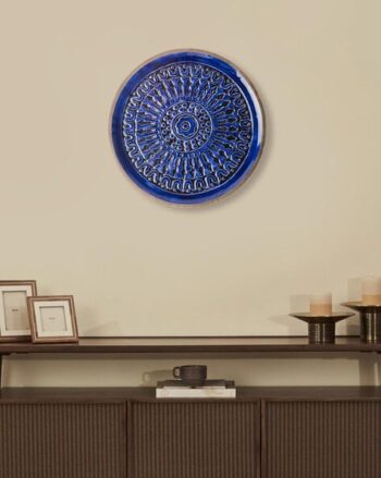 Gulmohar Hand Carved Wood Wall Plate