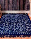 Ikat Print Handmade Cotton Rug 3'x 5'