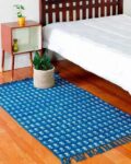 Floral Print Handmade Cotton Rug 3'x 5'