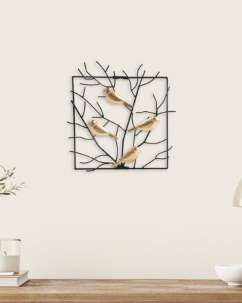 Pacific Iliano Metal Bird on Branch Wall Art