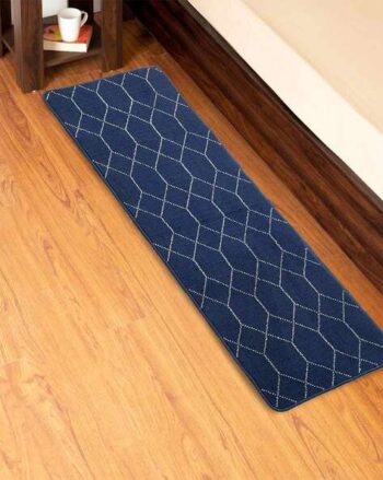 Geometric Woven Antiskid Rug 5' x 1'
