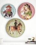 Set of 3 Artesia Royal Darbar Melamine Wall Plates
