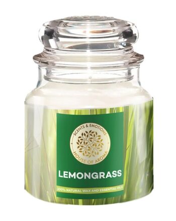 Lemongrass Scented Candle for Aromatherapy