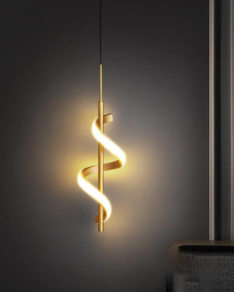 Spiral Beam Pendant Light