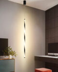 Helix Glow Black & White Spiral Pendant Light