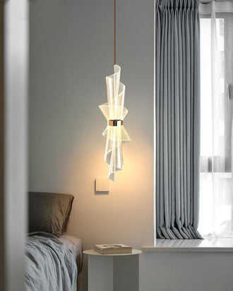 Twisted Glass LED Pendant Lights