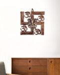 Lord Ganesh & Swastik Metal Wall Hanging Swasti