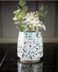 Artificial Pansy Plant with Cement Pot
