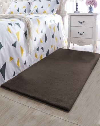 2000 GSM Rabbit Fur Rectangle Mat