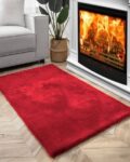 Rebbit Fur Rectangle Shape Carpet