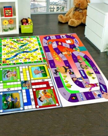 3-in-1 Chota Bheem Print Reversible Rug 4.4' x 4.4'