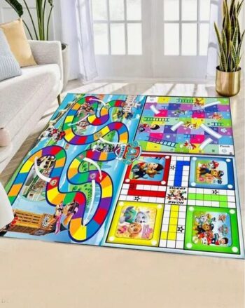 3 in 1 Games Print Circus Reversible Rug 5' x 5'