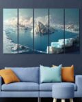 Graphic Print 5-Piece Wall Art Painting