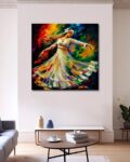 Graphic Print Canvas Wall Art Painting