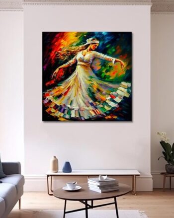 Graphic Print Canvas Wall Art Painting