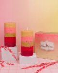 Set of 2 Pillar Scented Candles