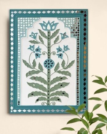 Desert Oasis Handmade Mud Art Wall Hanging