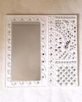 Handcrafted Mud Art Wall Decor Mirror