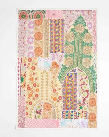 Boho Printed Patchwork Wall Hanging