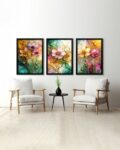 Set of 3 Painting Wall With Frame