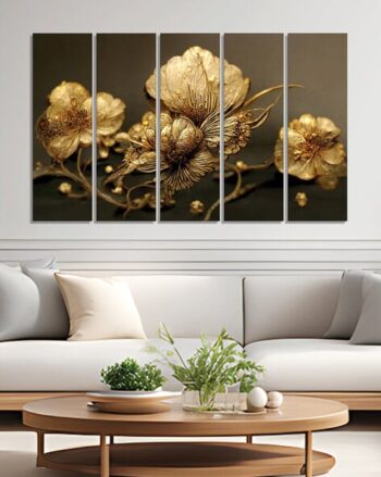 Set of 5 Canvas Wall Art Paintings