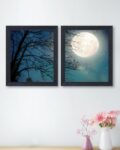 Set of 2 Rectangular Wall Art Painting