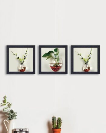 Set of 3 Rectangular Wall Art Painting