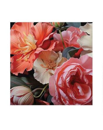 Floral Print Canvas Wall Painting