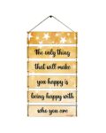 Motivational Quote Wooden Wall Hanging