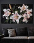 Pack of 5 Floral Wooden Wall Art
