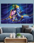 Set of 5 Radha Krishna Wall Art Frames
