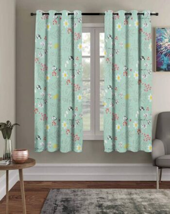 Microfiber Cotton Ptinted Window Curtains