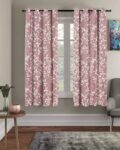 Floral Microfiber Cotton Window Curtains