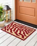 Pack of 2 Leaf Pattern Anti-Skid Doormats