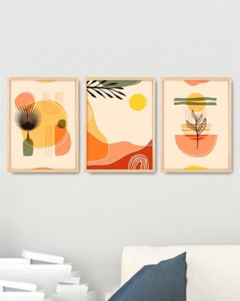 Set of 3 Printed Wall Paintings