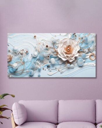 Art Print Floral Theme Canvas Wall Art