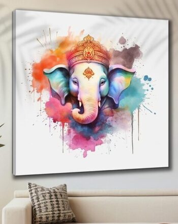 Ganesh Canvas Wall Painting
